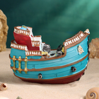 Сувенирная модель корабля «Пиратское судно», фигурка полистоун, 16×9×10 см - Фото 4