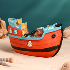 Сувенирная модель корабля «Пиратское судно», фигурка полистоун, 16×9×10 см - Фото 6