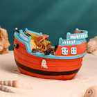 Сувенирная модель корабля «Пиратское судно», фигурка полистоун, 16×9×10 см - Фото 7