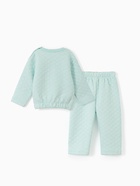 Костюм для мальчика (толстовка, брюки) «Крошка Я», рост 86-92 см, ментол - фото 119713886