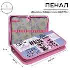 Пенал школьный, 1 секция, 11.5×20.5×3 см, Nice - Фото 1