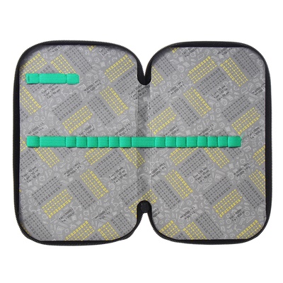 Пенал школьный, 2 секции, 12.5×20.5×4 см«Бульдог»