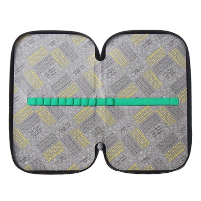 Пенал школьный, 2 секции, 12.5×20.5×4 см«Бульдог»