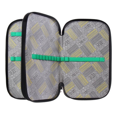 Пенал школьный, 2 секции, 12.5×20.5×4 см«Бульдог»