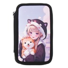 Пенал школьный, 2 секции, 12.5×20.5×4 см «Аниме» - Фото 2