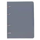 Тетрадь на кольцах Calligrata A5, 120 листов, в клетку, пластиковая обложка, блок офсет, серая - Фото 5