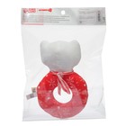 Мягкая погремушка на колечке Крошка Я «Медвежонок. Новогодний», текстиль, в пакете - Фото 6