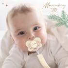 Соска - пустышка силиконовая новогодняя M&B «Счастье», ортодонтическая, от 6 мес., в контейнере - Фото 3