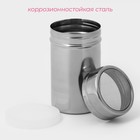 Диспенсер для сахарной пудры Доляна, 300 мл, 6×10.6 см, хромированный - Фото 2