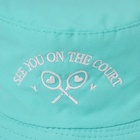 Панама детская для девочки «Ракетки», бирюзовая, р-р 54 10133751