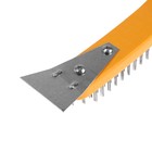 Щетка металлическая ручная ТУНДРА, со шпателем, пластиковая рукоятка, 5-рядная - Фото 7