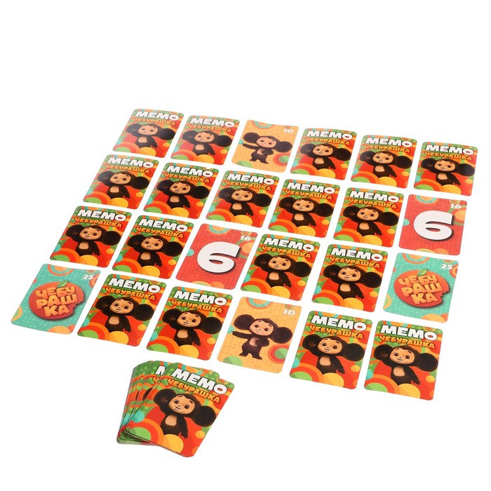 Настольная игра «МЕМО. Чебурашка», 3+, 50 карточек - фото 1908072545