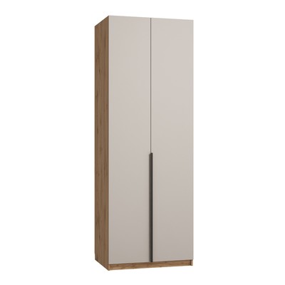 Шкаф для одежды «Авелона», 800×557×2200 мм, 2 двери, ЛДСП, цвет кашемир серый / дуб вотан
