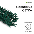 Сетка садовая, 0,5 × 5 м, ячейка квадрат 83 × 83 мм, пластиковая, зелёная, Greengo - Фото 2
