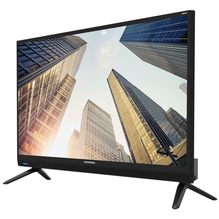 Телевизор Soundmax SM-LED24M11, 24", 1366x768, DVB-T/T2/C, HDMI 1, USB 1, чёрный