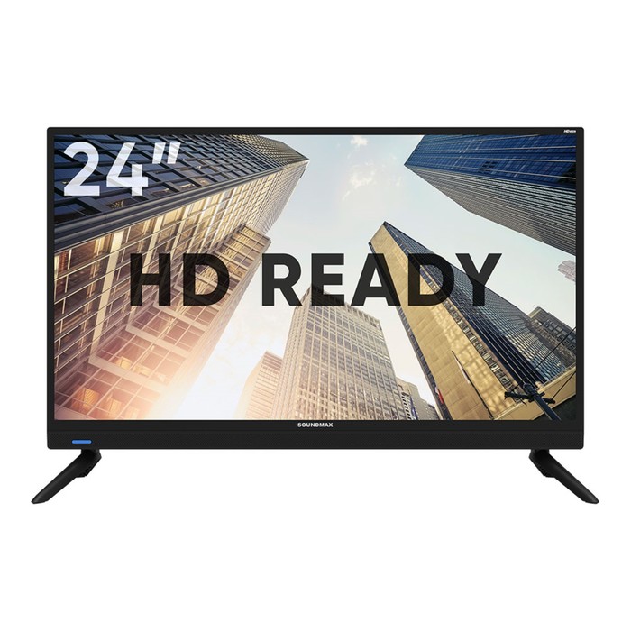 Телевизор Soundmax SM-LED24M11S, 24", 1366x768, DVB-T/T2/C, HDMI 1, USB 1, Smart TV, чёрный - Фото 1