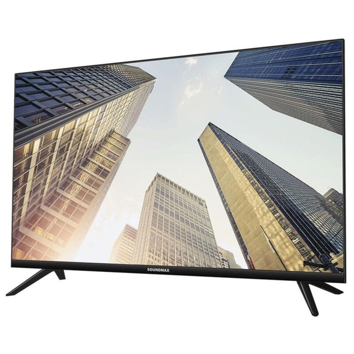 Телевизор Soundmax SM-LED32M13, 32", 1366x768, DVB-T/T2/C, HDMI 2, USB 2, чёрный