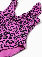Купальный костюм слитный MINAKU, размер 42, розовый с леопардовым принтом - Фото 2