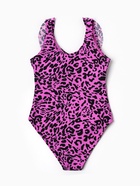 Купальный костюм слитный MINAKU, размер 42, розовый с леопардовым принтом - Фото 4