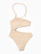 Купальный костюм слитный с разрезом MINAKU, размер 42, молочный - Фото 3