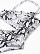 Купальный костюм слитный с разрезом MINAKU, размер 44, принт змея - Фото 3