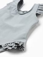 Купальник для девочки слитный MINAKU, серый, размер 116-122 см - Фото 2