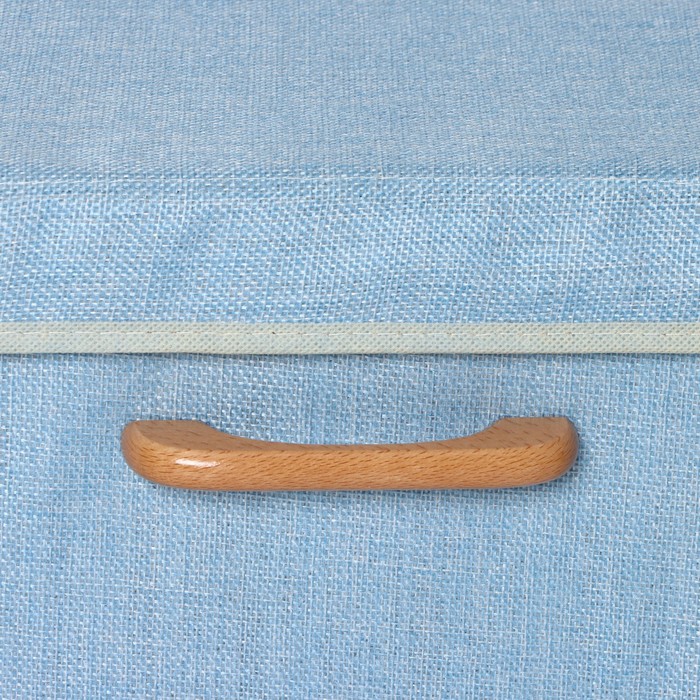 Короб для хранения с крышкой LaDо́m "Франческа" 33х25х19,5 см, цвет голубой
