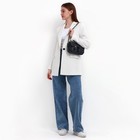 Сумка женская с карманами кожзам, графитный цвет - фото 12071591