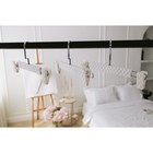 Вешалки для брюк и юбок LaDо́m Eliot, 29×15 см, 3 шт., с зажимами, белые - Фото 6