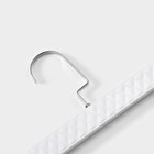 Вешалки для брюк и юбок LaDо́m Eliot, 29×15 см, 3 шт., с зажимами, белые - Фото 4