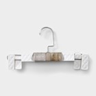 Вешалки для брюк и юбок LaDо́m Eliot, 29×15 см, 3 шт., с зажимами, белые - Фото 9