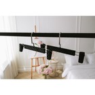 Вешалки для брюк и юбок LaDо́m Eliot, 29×15 см, 3 шт., с зажимами, чёрные - Фото 7