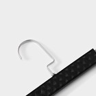 Вешалки для брюк и юбок LaDо́m Eliot, 29×15 см, 3 шт., с зажимами, чёрные - Фото 4