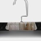 Вешалки для брюк и юбок LaDо́m Eliot, 29×15 см, 3 шт., с зажимами, чёрные - Фото 9