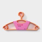 Плечики - вешалки для одежды с фиксатором на крючке, 39,5×20 см, 5 шт, цвет оранжевый - Фото 5