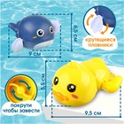 Набор заводных игрушек для ванны «Китенок и утенок», 2 шт Крошка Я - фото 24222857