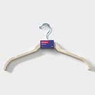 Вешалки - плечики для одежды Доляна, 42×22 см, 5 шт, цвет белый - Фото 5