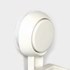 Держатель для душевой лейки на присоске, регулируемый, 6.8×5.5×12 см, белый - Фото 5