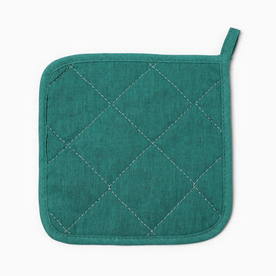 Набор кухонный Доляна "Курочка": варежка 20х28 см, прихватка 17х17 см, 35% хлопок, 65% п/э