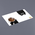 Коврик под миску "Пижон" 43 х 28 см "Черный кот" - фото 9374752