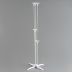 Стойка для шаров 60 см на 5 шаров, основание крест (белый) - Фото 1