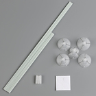 Стойка для шаров 60 см на 5 шаров, основание крест (белый) - Фото 6