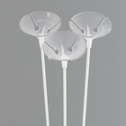 Стойка для шаров 80 см на 7 шаров, основание крест (голубой) - Фото 3