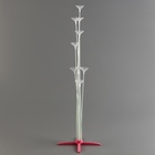 Стойка для шаров 80 см на 8 шаров, основание крест (розовый) - Фото 1