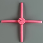 Стойка для шаров 80 см на 8 шаров, основание крест (розовый) - Фото 7