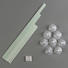 Стойка для шаров 80 см на 8 шаров, основание крест (голубой) - Фото 5