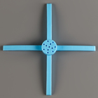 Стойка для шаров 80 см на 8 шаров, основание крест (голубой) - Фото 6