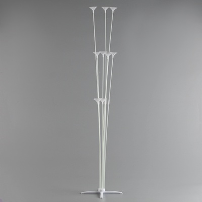 Стойка для шаров 100 см на 9 шаров, основание крест (белый)