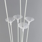 Стойка для шаров 100 см на 9 шаров, основание крест (белый) - Фото 2