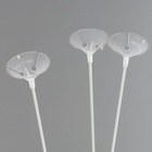 Стойка для шаров 100 см на 9 шаров, основание крест (белый) - Фото 3